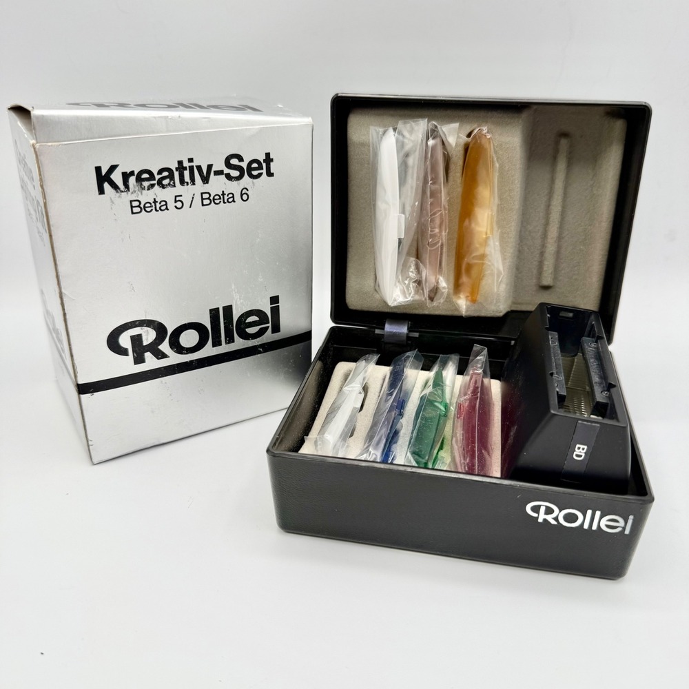 Rollei Kreativ-Set Beta 5 Beta 6 Flash Filter Kit with Case and Box Vintage